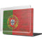 Portuguese Flag Dark Wood MacBook Pro 14in (2021-24) Case plus Skin